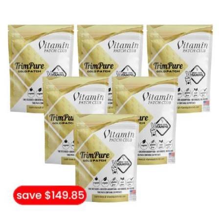 Complete your order at the last section of TrimPure Gold Patch